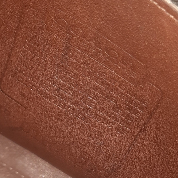 Coach Brown Leather Shoulder Bag with Gold Accents - Picture 12 of 12